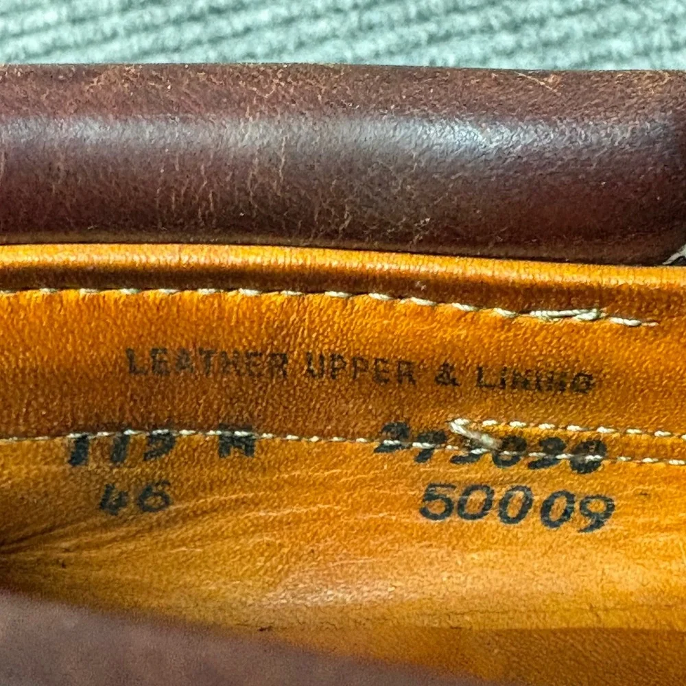 Timberland 3-Eye Classic Lug Boat Shoes Burgundy Leather Mens 11.5 M USA 50009
